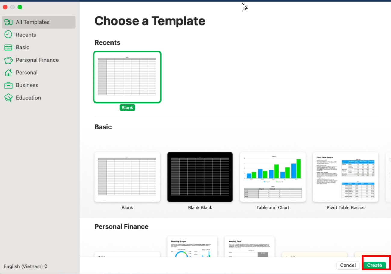 Launching of Excel Spreadsheet