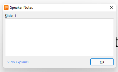 notes in the notes pane.