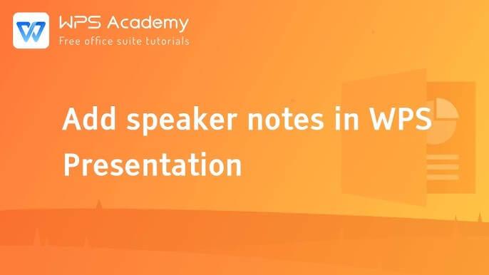 presenter notes in WPS Powerpoint