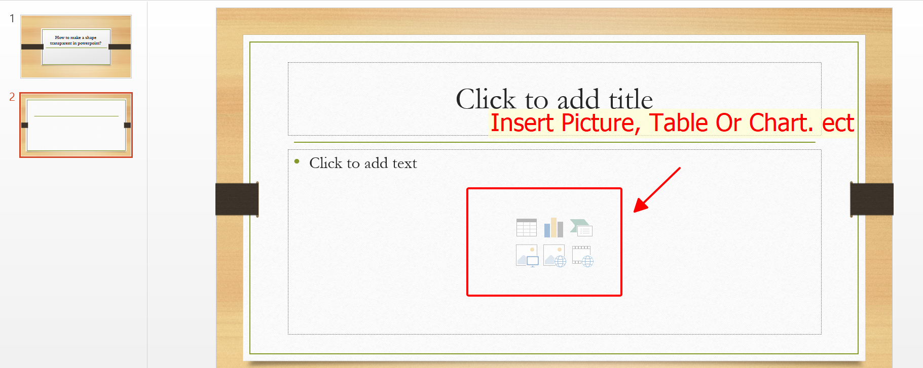 Insert Picture In Slide