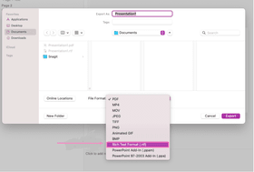 Rich Text Format in PowerPoint