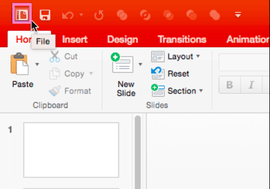 File icon in PowerPoint