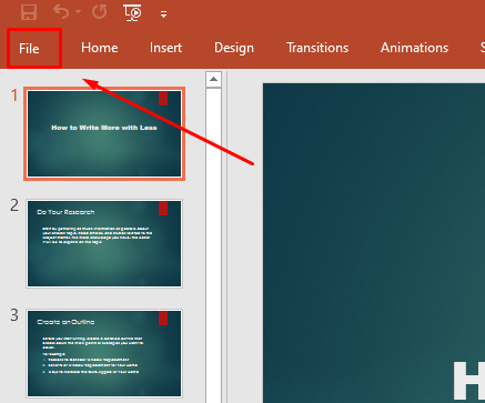 PowerPoint presentation sample