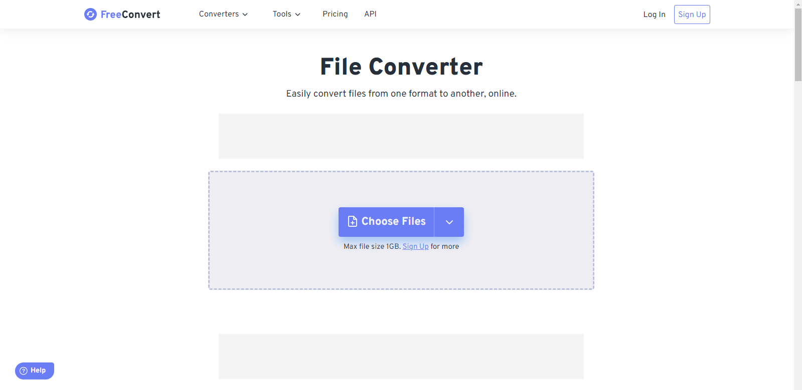 FileConverter.com homepage