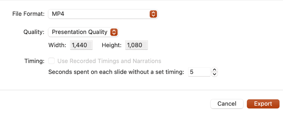 Select video quality