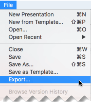  Select Export