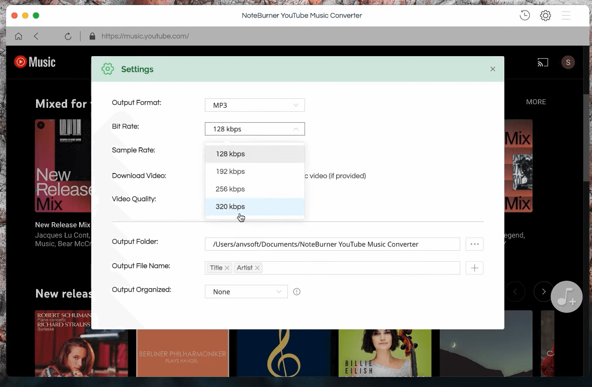 little changes in music settings