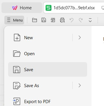 Template Saving WPS Office