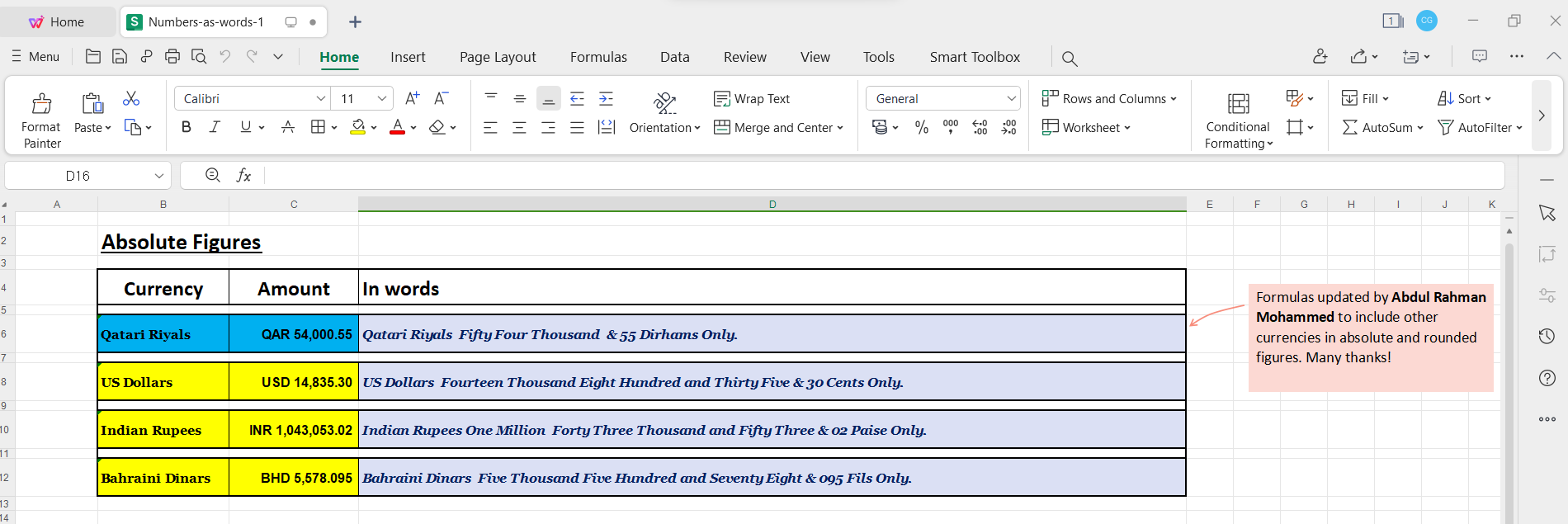 Open WPS Office Spreadsheets