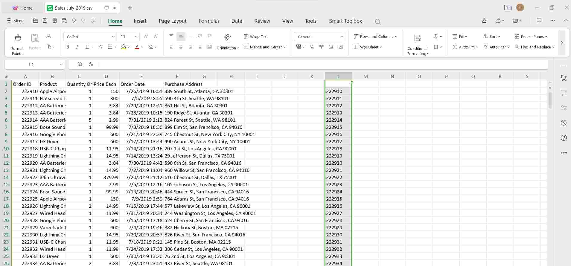 Convert formula to values in Excel Doc