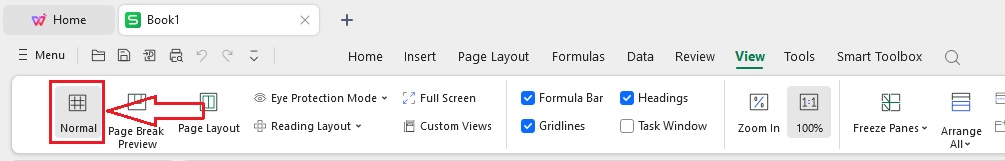 Click the Normal option