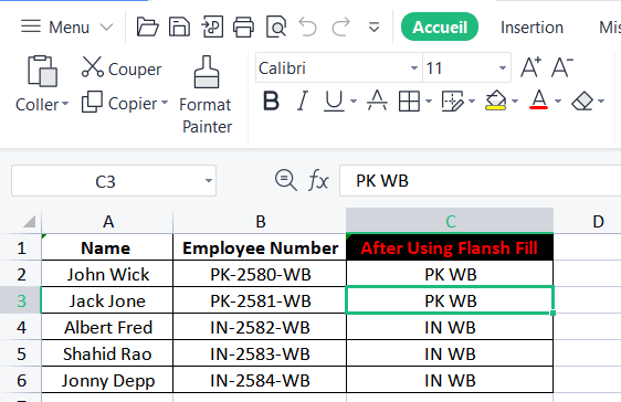 extraction de sous-chaînes Excel entre caractères