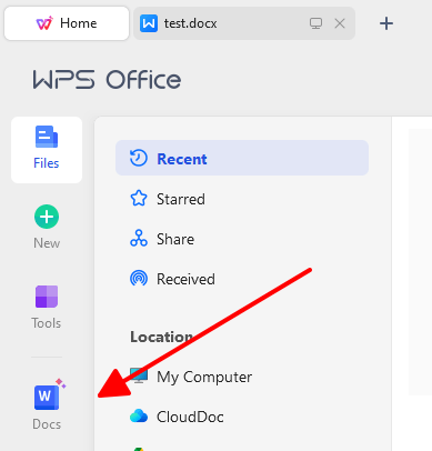 Open file