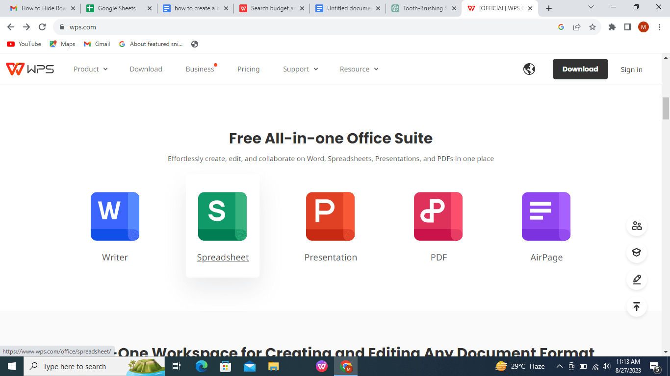 WPS Office Products
