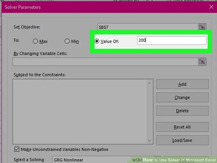  how to use Solver function in Excel
