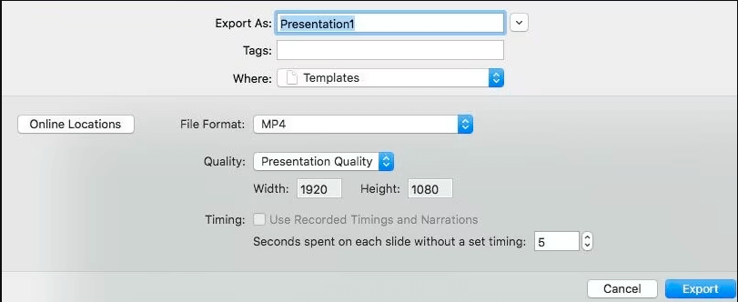 presentation quality on Mac