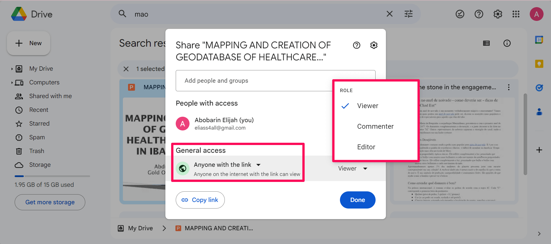 anyone with the link