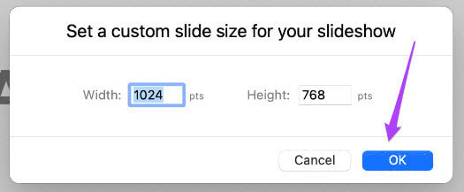 Keynote Change Slide Size Guide