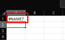 #NAME error