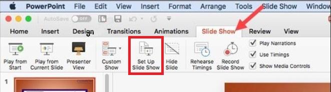 PowerPoint Set up slide show