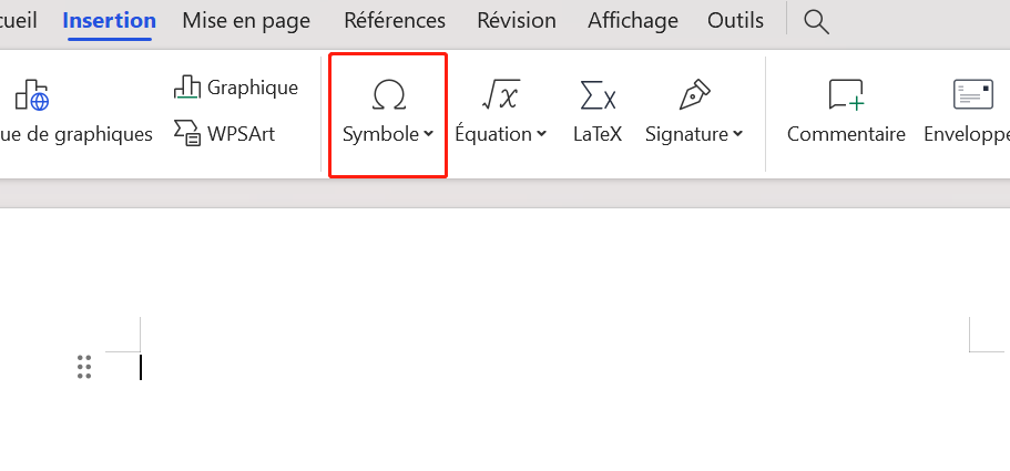 aller au bouton symbole