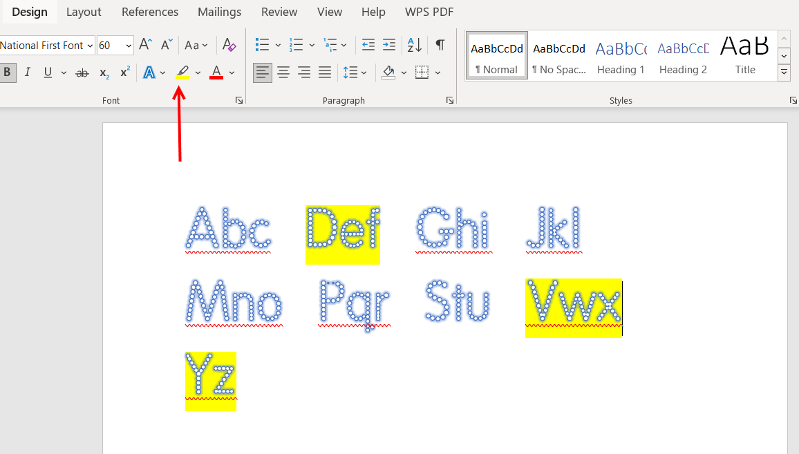 Dotted Fonts For Microsoft Word