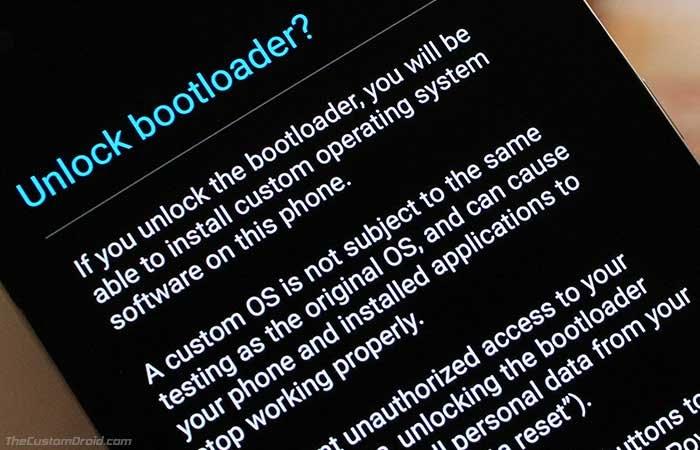 Unlock the bootloader