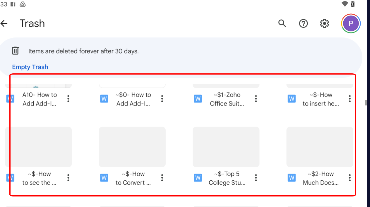 the unsaved Word document