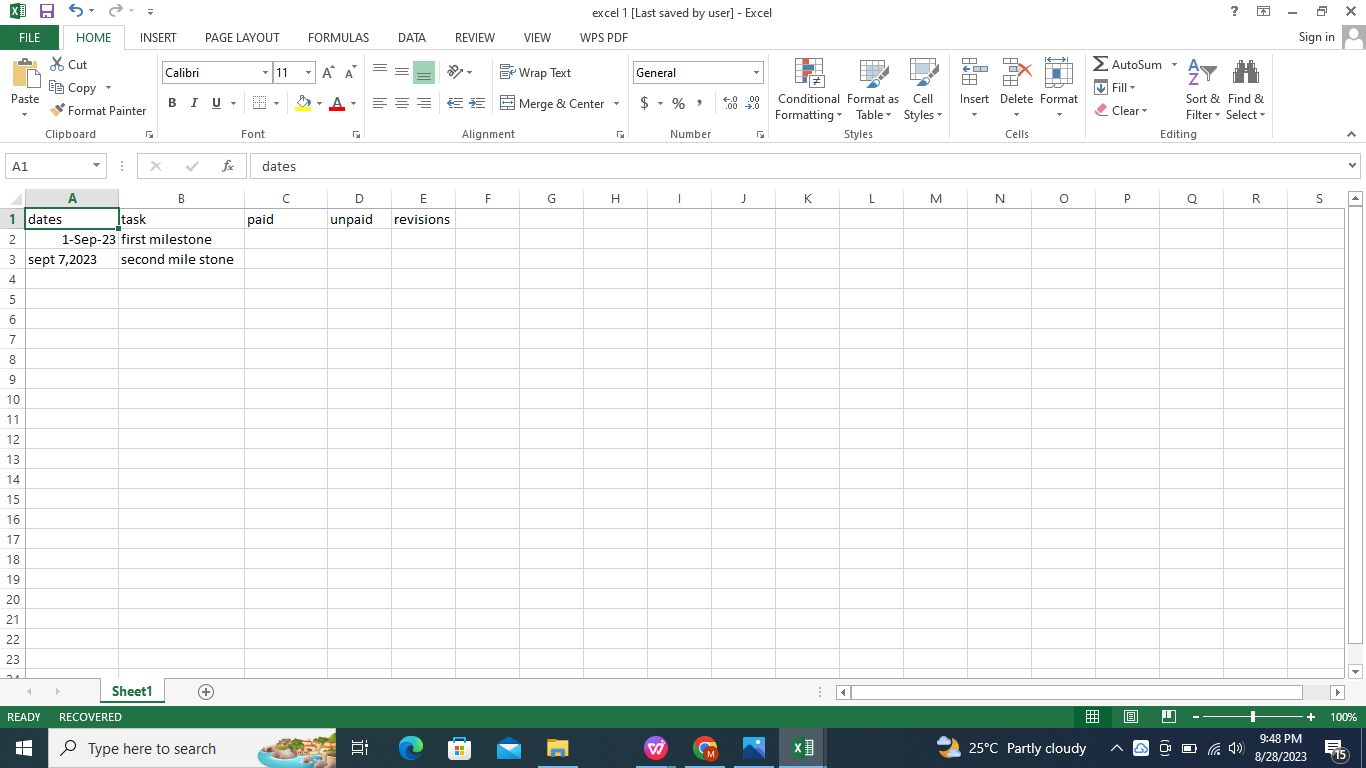  Open Excel and Create a New Worksheet.