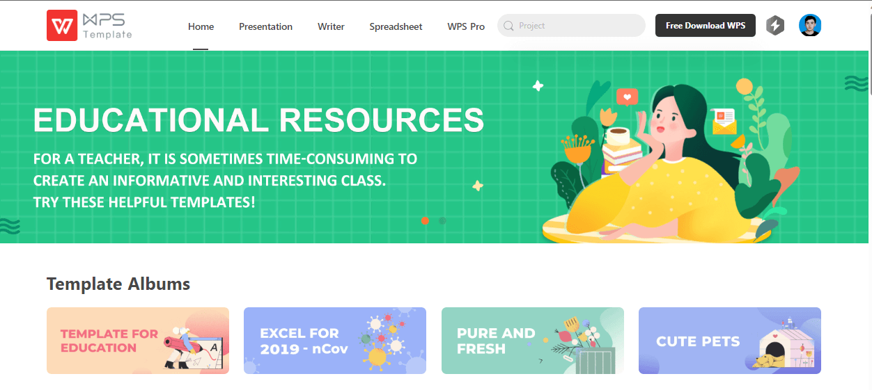 WPS template store