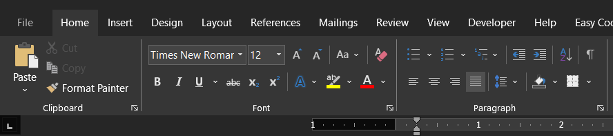 Formatting an Outline in Word
