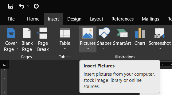  Insert pictures to Create a Newsletter Template in Word