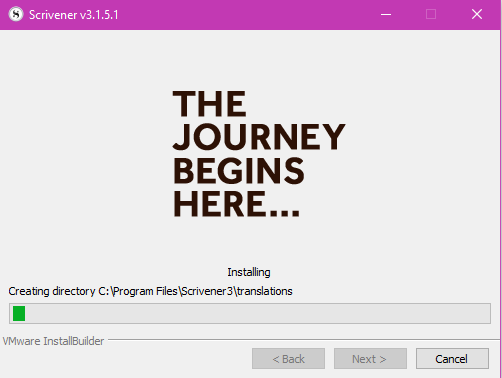 Installation for Scrivener