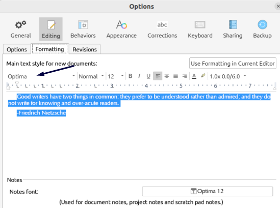 arrow pointing to optima
