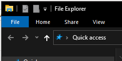  the file explorer.