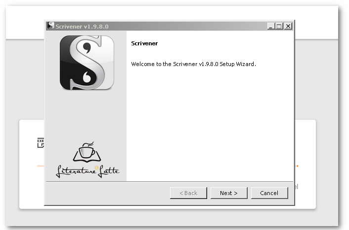 scrivener setup