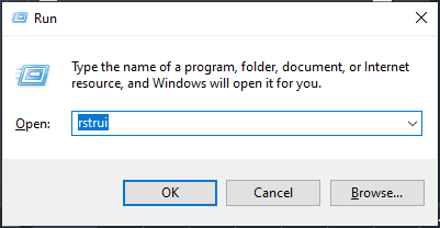 press Windows key + R
