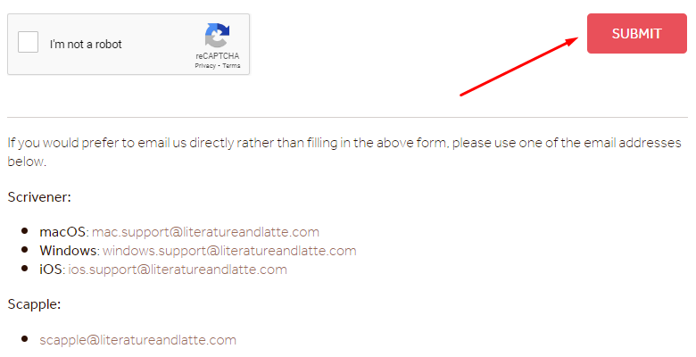 Submit button report