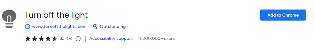 Turn off the light Extension