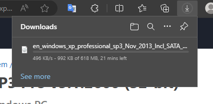 downloading the ISO file