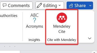 open mendeley cite plugin