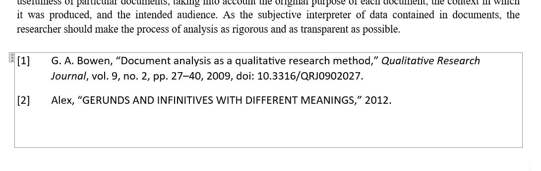 bibliography generated by mendeley cite plugin