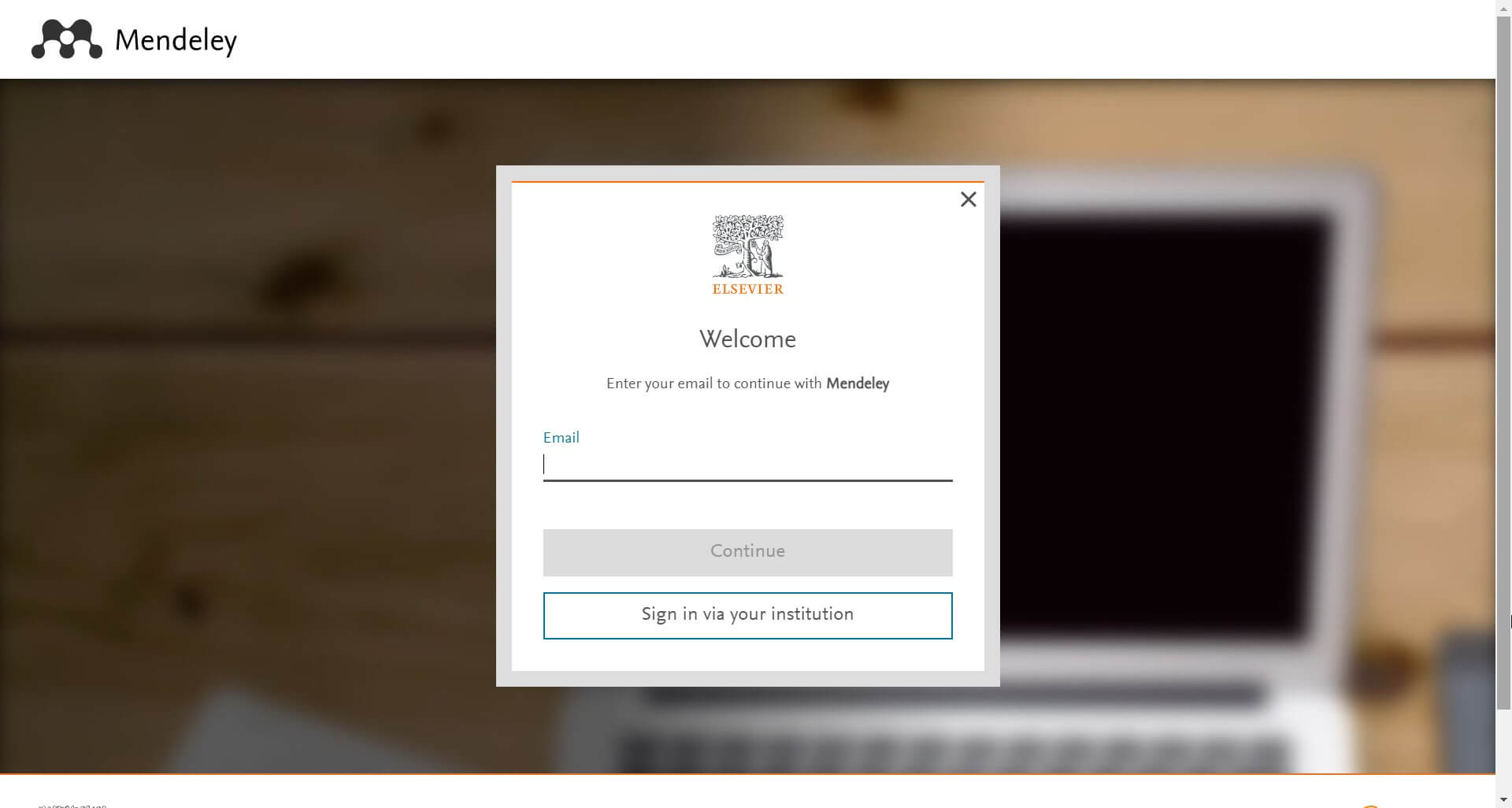 sign in mendeley plugin account