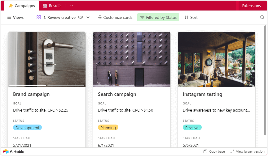 Marketing Campaign Tracking Template