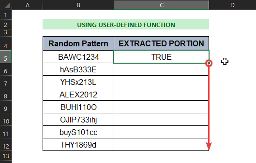 use fill handle excel