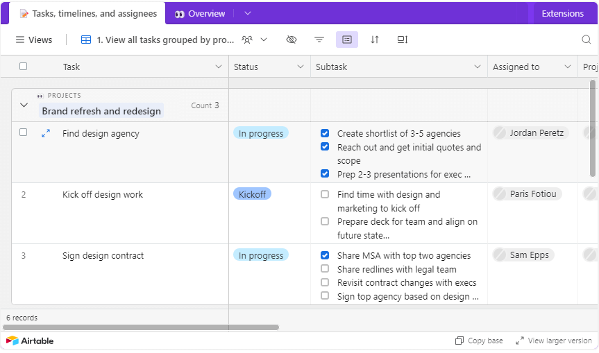 Content Calendar Template