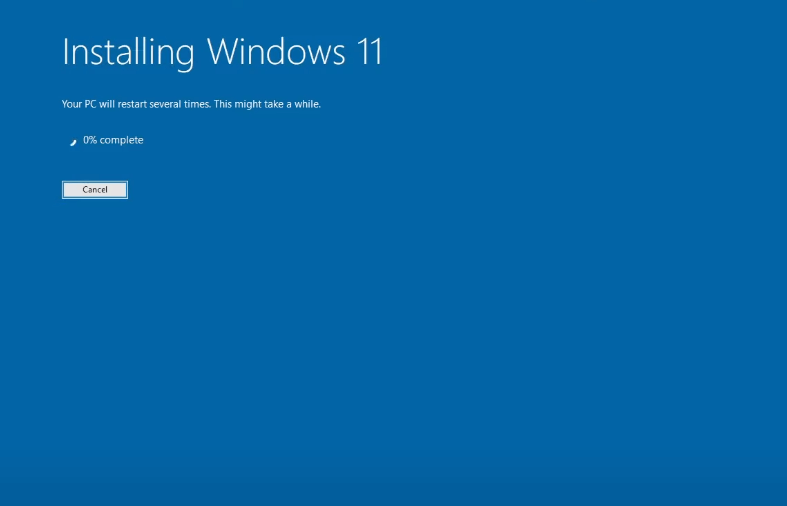Installing Windows 11
