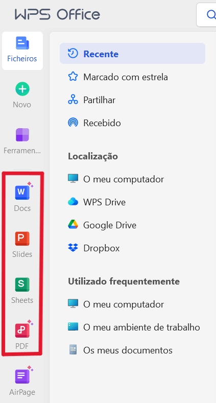 Função do WPS Office