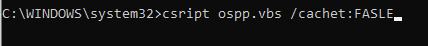  Disabling KMS host caching