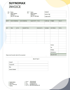 Company Bill Invoice Template